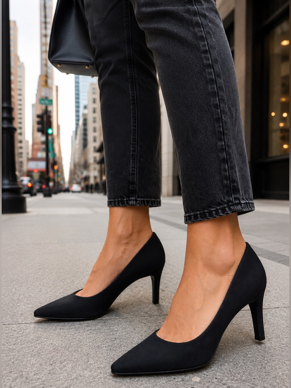 Scarpa Black Pointed Toe Heels